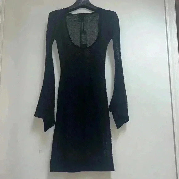 JUST CAVALLI Bell-Sleeve Dress *Defects* - Picture 4 of 14